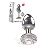 Adam & Eve Clear Gem Medium – Metallic 8.2 cm Medium Butt Plug > Anal Range > Jewel Butt Plugs - Tophatter Daily Deals