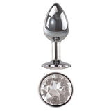 Adam & Eve Clear Gem Medium – Metallic 8.2 cm Medium Butt Plug > Anal Range > Jewel Butt Plugs - Tophatter Daily Deals