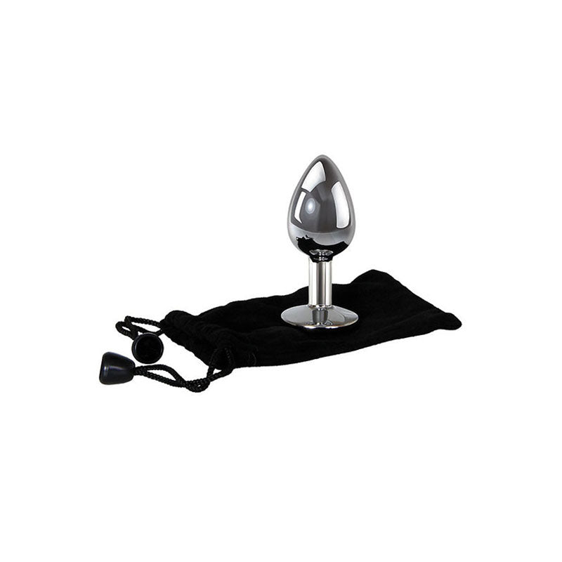 Adam & Eve Clear Gem Medium – Metallic 8.2 cm Medium Butt Plug > Anal Range > Jewel Butt Plugs - Tophatter Daily Deals