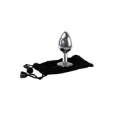 Adam & Eve Clear Gem Medium – Metallic 8.2 cm Medium Butt Plug > Anal Range > Jewel Butt Plugs - Tophatter Daily Deals