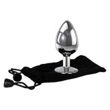 Adam & Eve Clear Gem Large – Metal 9.5 cm Butt Plug > Anal Range > Butt Plugs - Tophatter Daily Deals