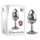 Adam & Eve Gem Anal Plug (Silver) – Medium Metal Butt Plug 8.2 cm > Anal Range > Jewel Butt Plugs - Tophatter Daily Deals
