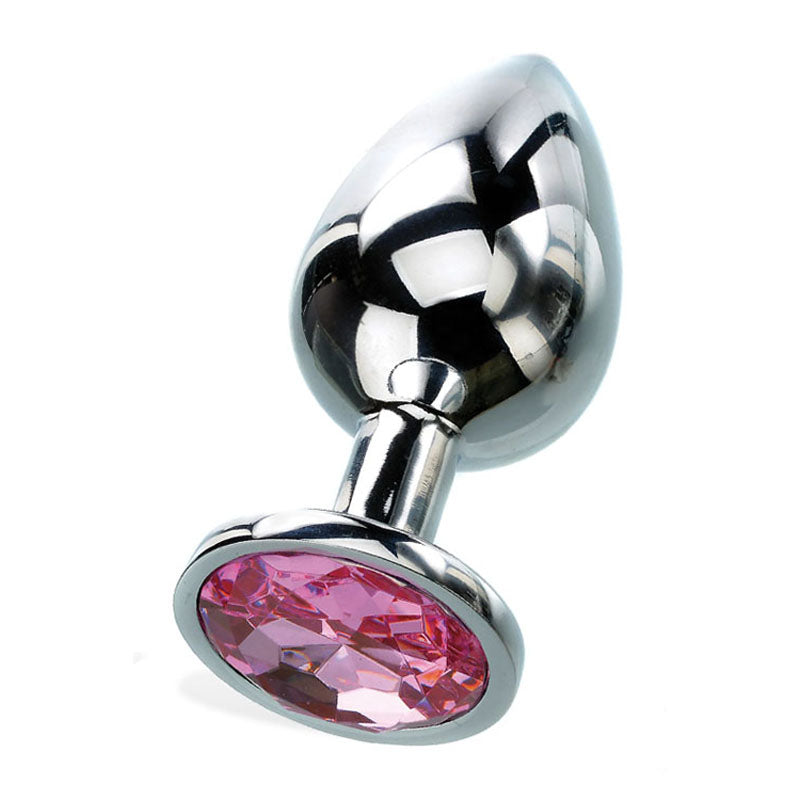 Adam & Eve Gem Anal Plug (Silver) – Medium Metal Butt Plug 8.2 cm > Anal Range > Jewel Butt Plugs - Tophatter Daily Deals