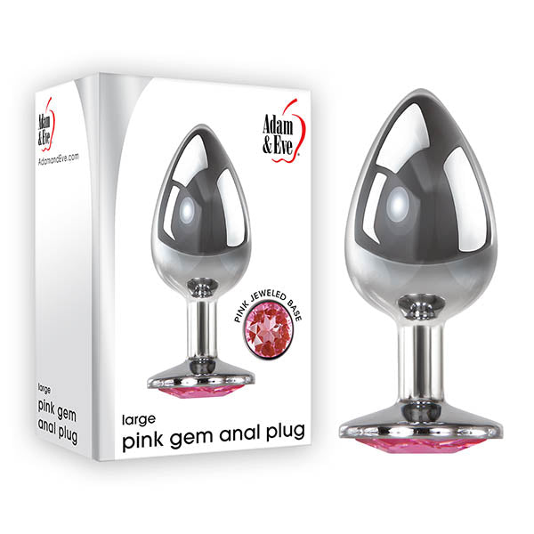 Adam & Eve Pink Gem Large Metal Butt Plug > Anal Range > Jewel Butt Plugs - Tophatter Daily Deals