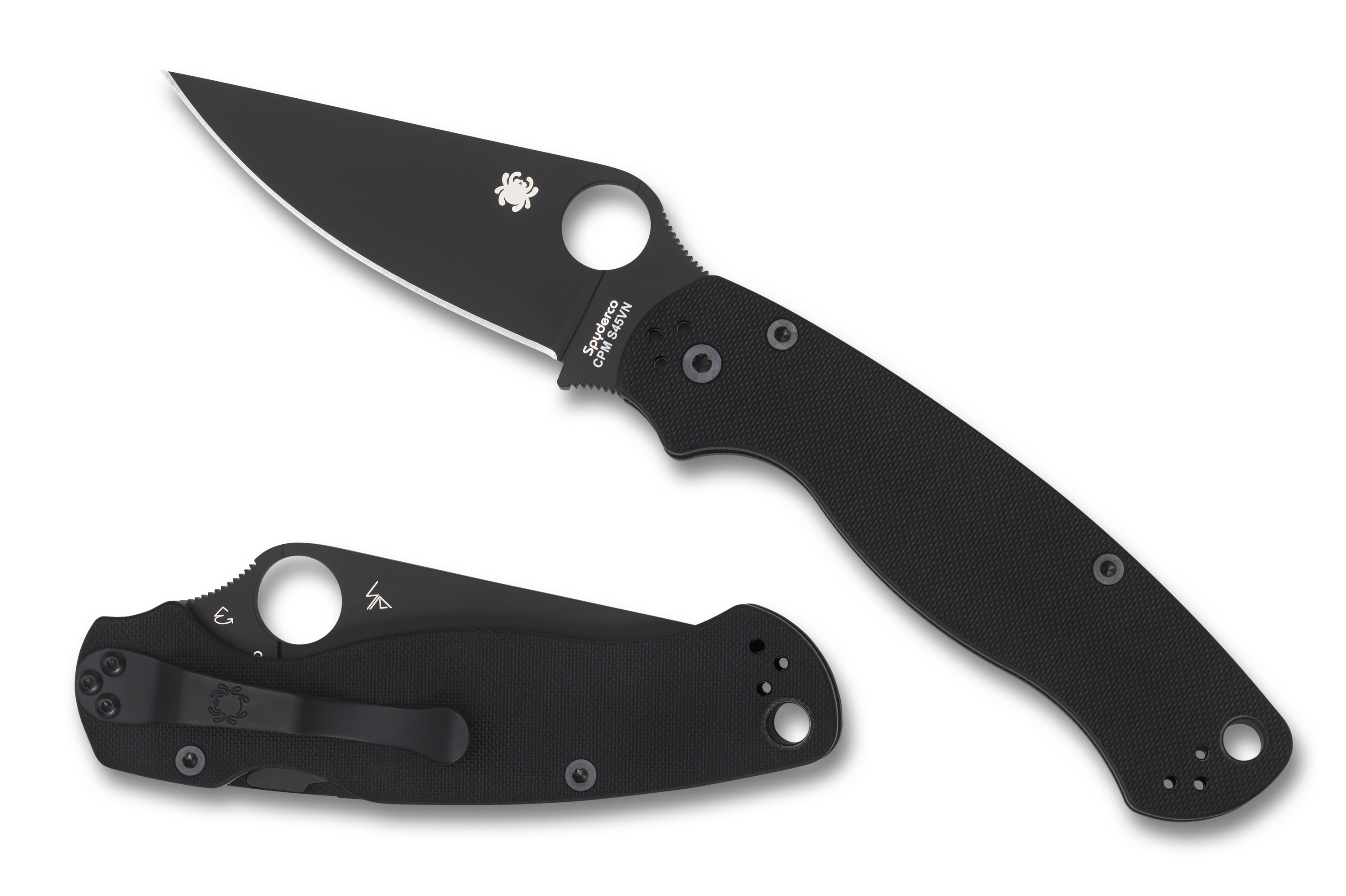 Spyderco Paramilitary 2 - Black G10 Handle - C81GPBK2 Knives - Tophatter Daily Deals