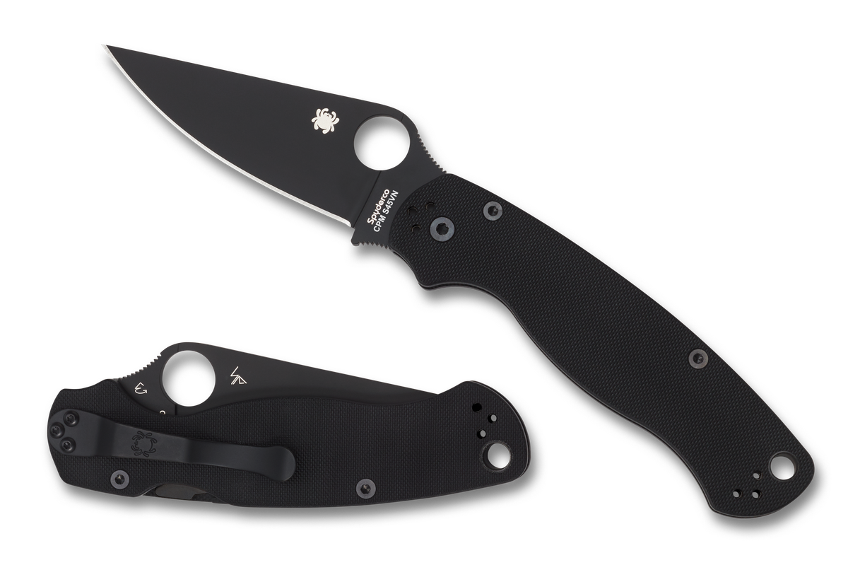 Spyderco Paramilitary 2 - Black G10 Handle - C81GPBK2 Knives - Tophatter Daily Deals