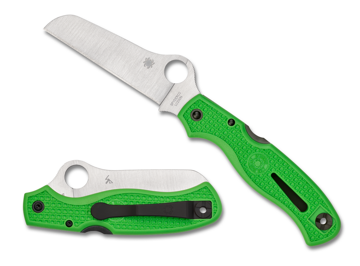 Spyderco Atlantic Salt - SpyderEdge LC200N - Green FRN - C89FSGR - CLOSEOUT Knives - Tophatter Daily Deals