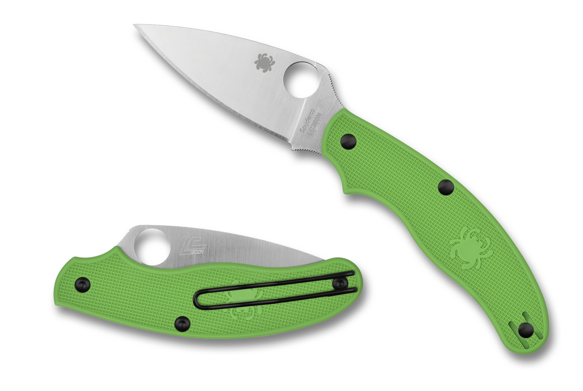 Spyderco UK Pen Knife - Slip Joint - Green FRN - LC200N - C94PGR Knives - Tophatter Daily Deals