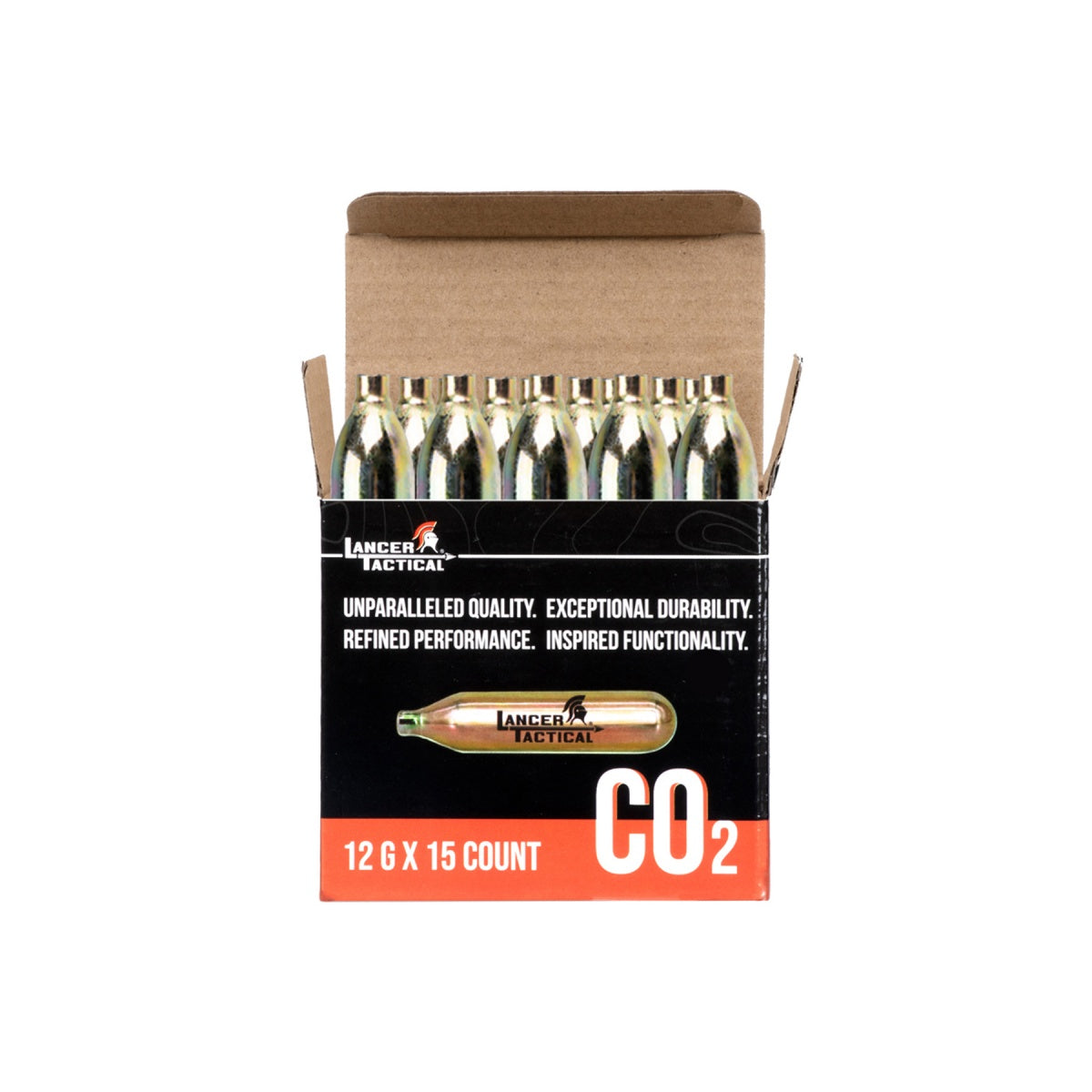 High Pressure 12 Gram CO2 Cartridges for Airsoft / Airguns - Pack of 15 - Tophatter's Inc. Weapons Store Online Collectible Weapons - Tophatter Daily Deals