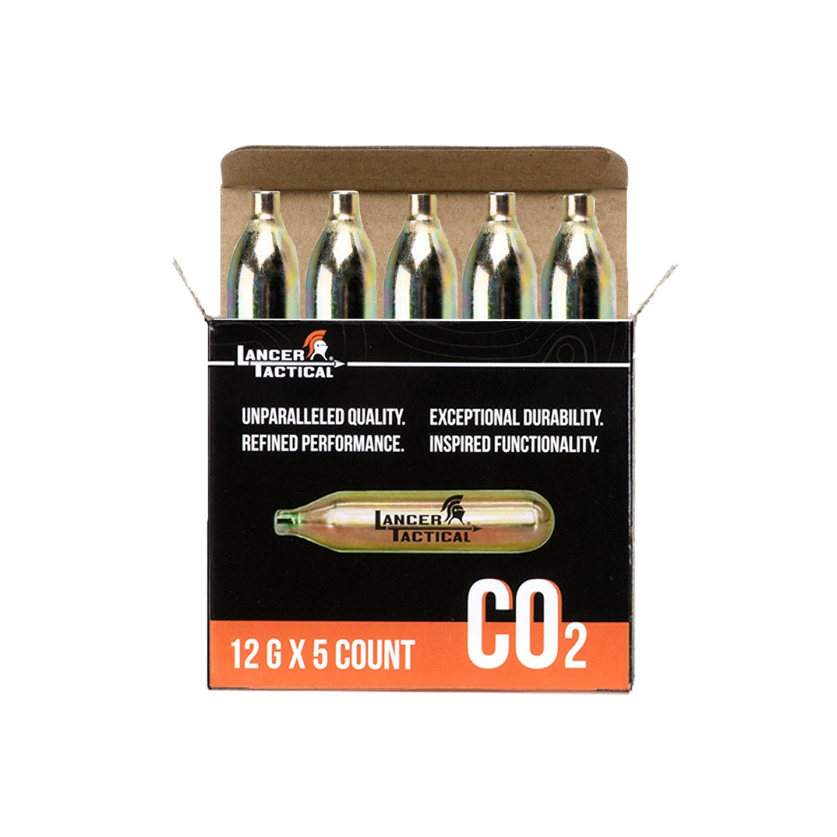 High Pressure 12 Gram CO2 Cartridges for Airsoft / Airguns - Pack of 5 - Tophatter's Army Products & Self Defense Collectible Weapons - Tophatter Daily Deals
