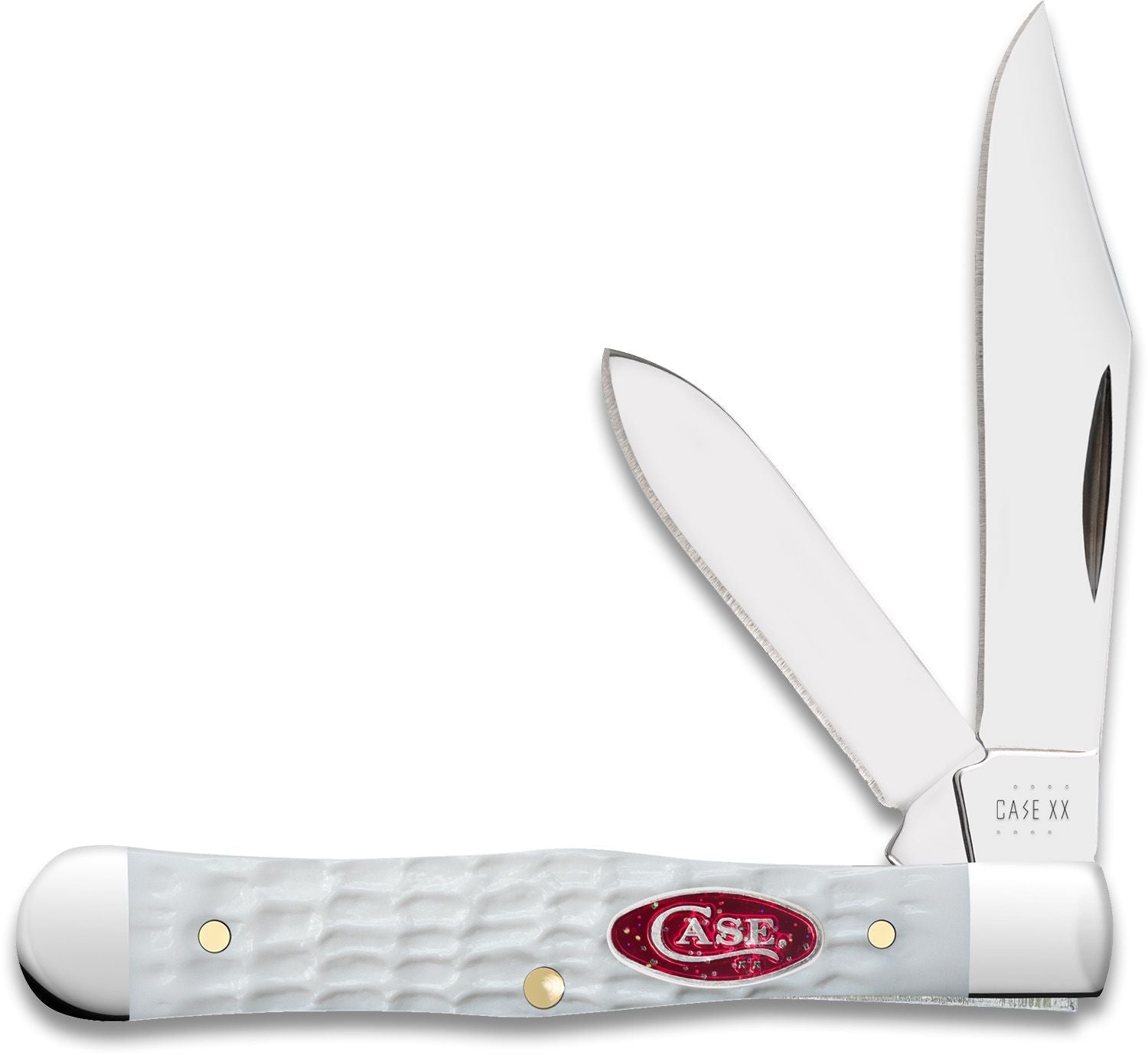 Case Small Swell Center Jack - Standard Jig White Synthetic - 60193 Knives - Tophatter Daily Deals