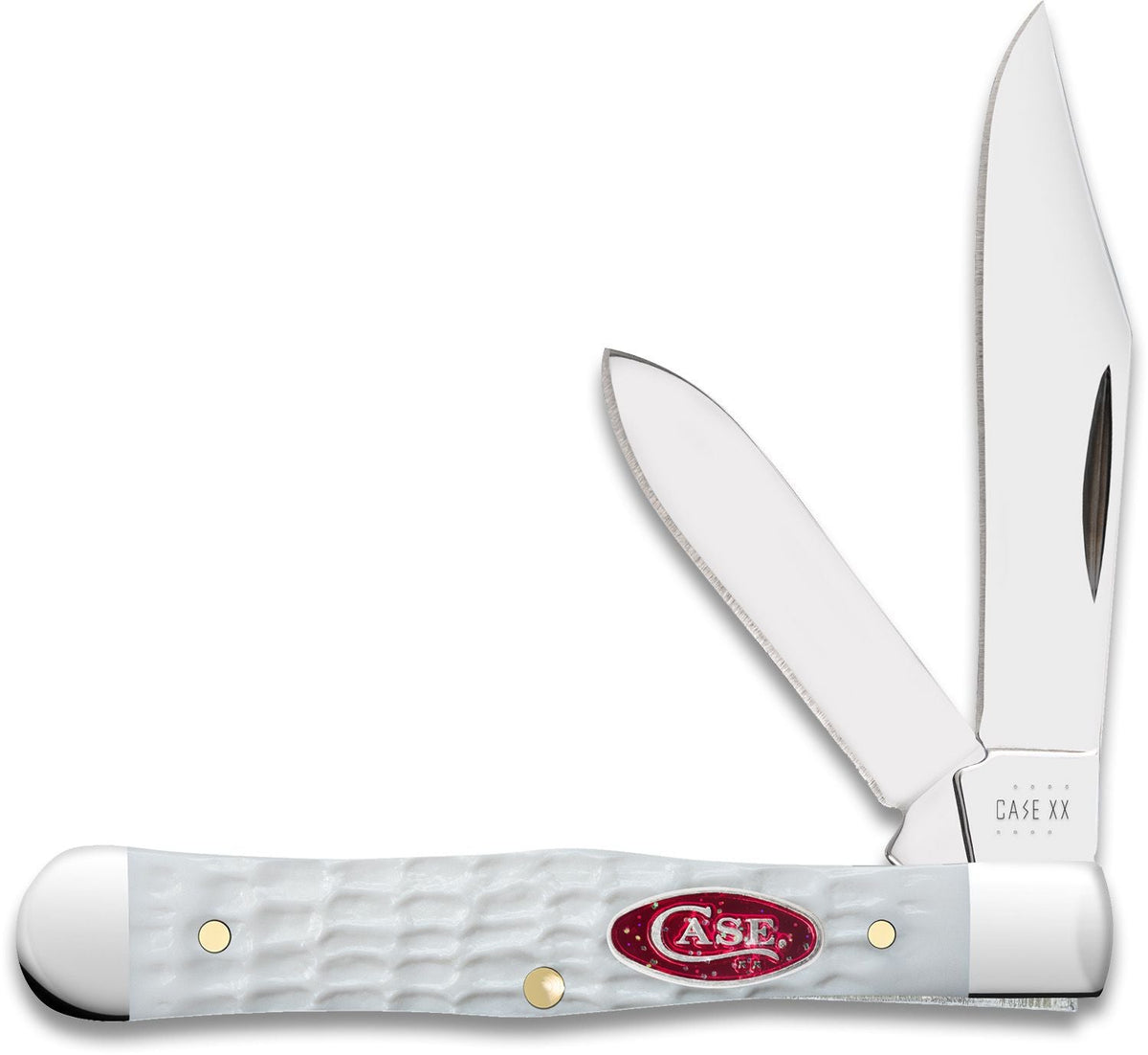Case Small Swell Center Jack - Standard Jig White Synthetic - 60193 Knives - Tophatter Daily Deals