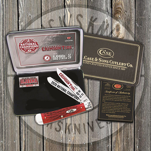Case - 2020 Alabama National Champion - Jigged Red Bone - AL20-CATRPB TRAPPER Collectors - Tophatter Daily Deals