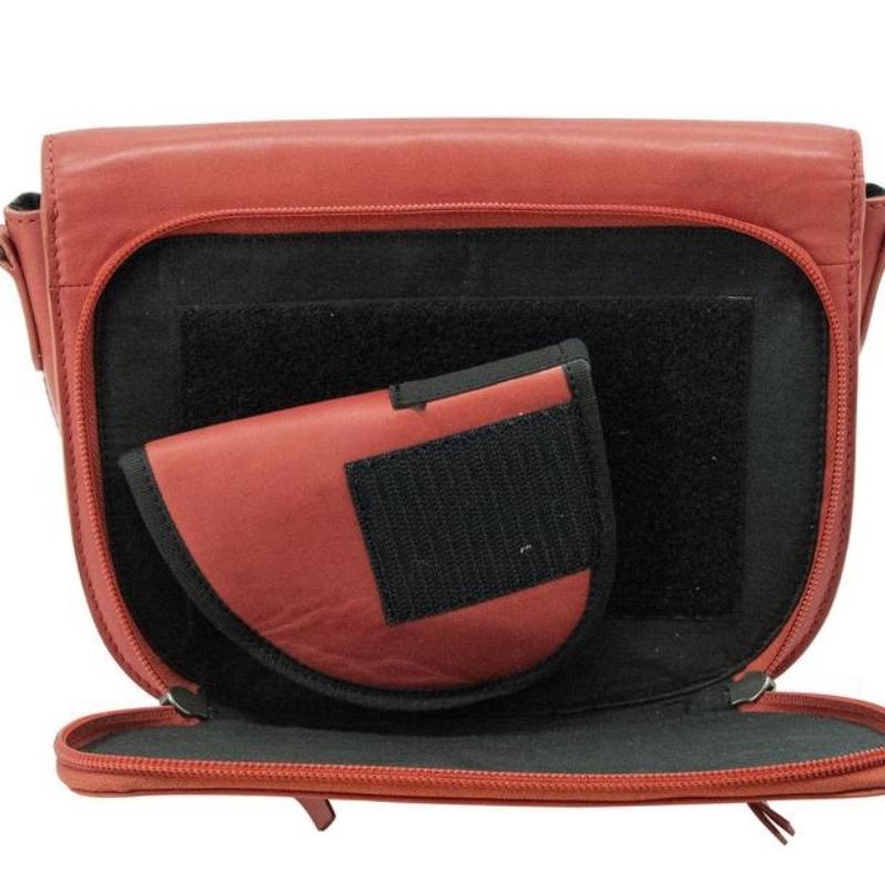 Cameleon® Sophia Leather Concealed Carry Handbag Gun Purse Handgun Purses - Tophatter Daily Deals