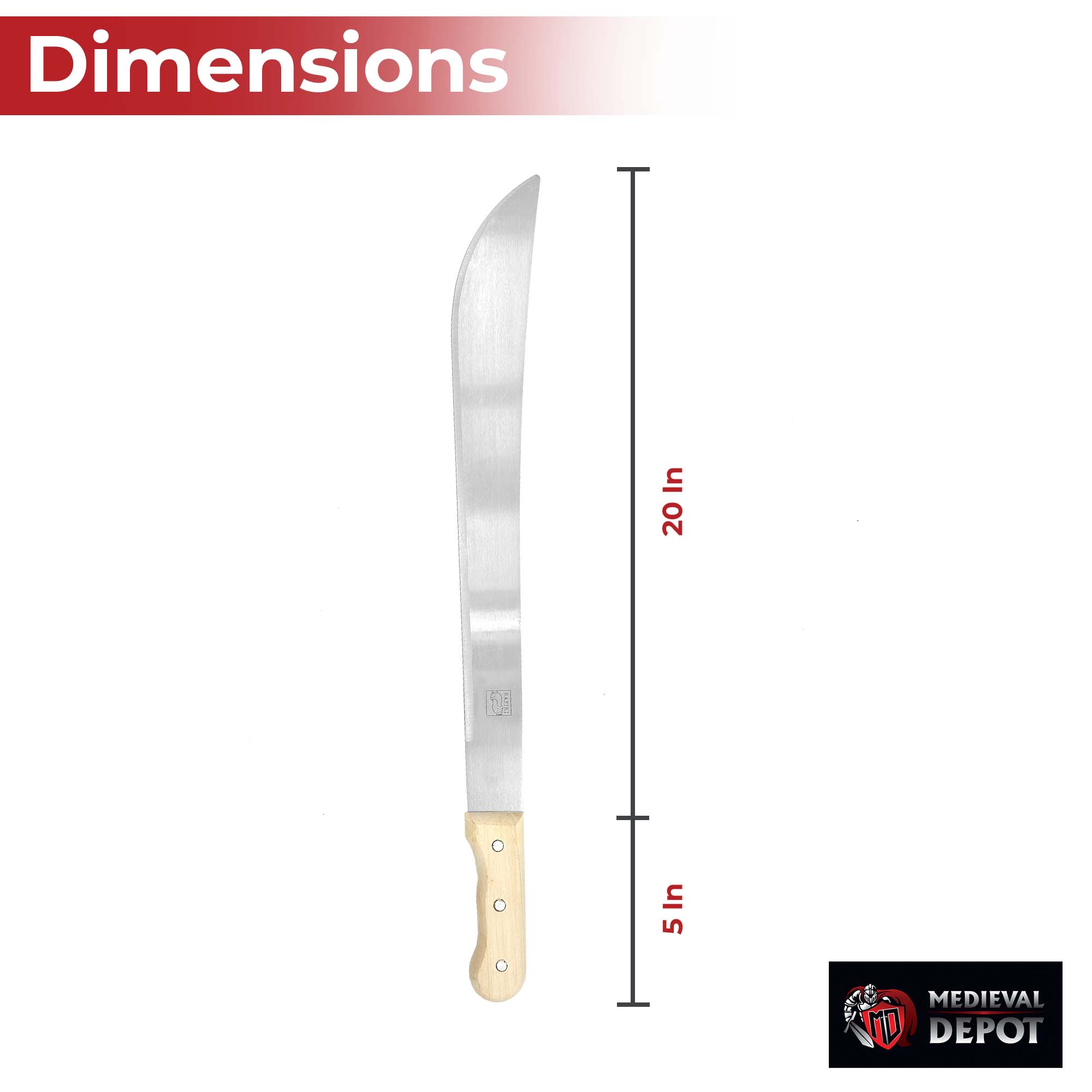 Campsite Killer Extra Long Functional Outdoor Machete Knife Machetes - Tophatter Daily Deals
