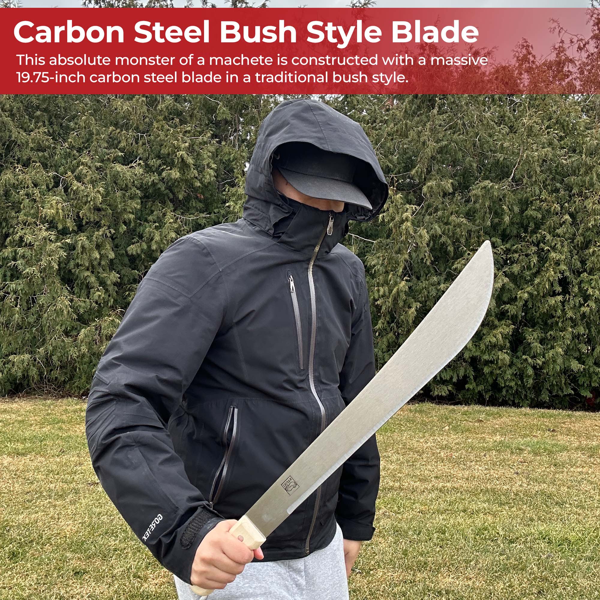Campsite Killer Extra Long Functional Outdoor Machete Knife Machetes - Tophatter Daily Deals