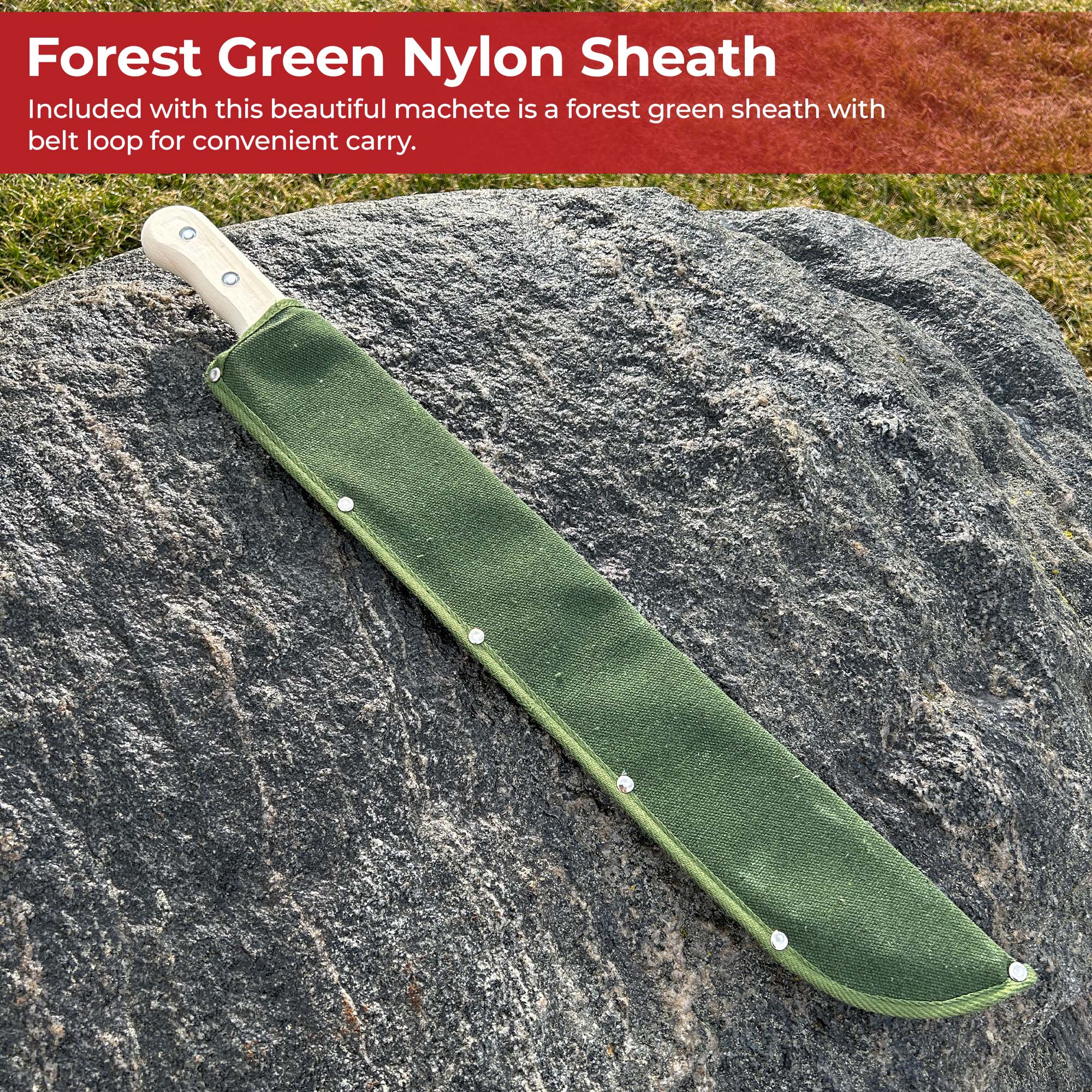 Campsite Killer Extra Long Functional Outdoor Machete Knife Machetes - Tophatter Daily Deals