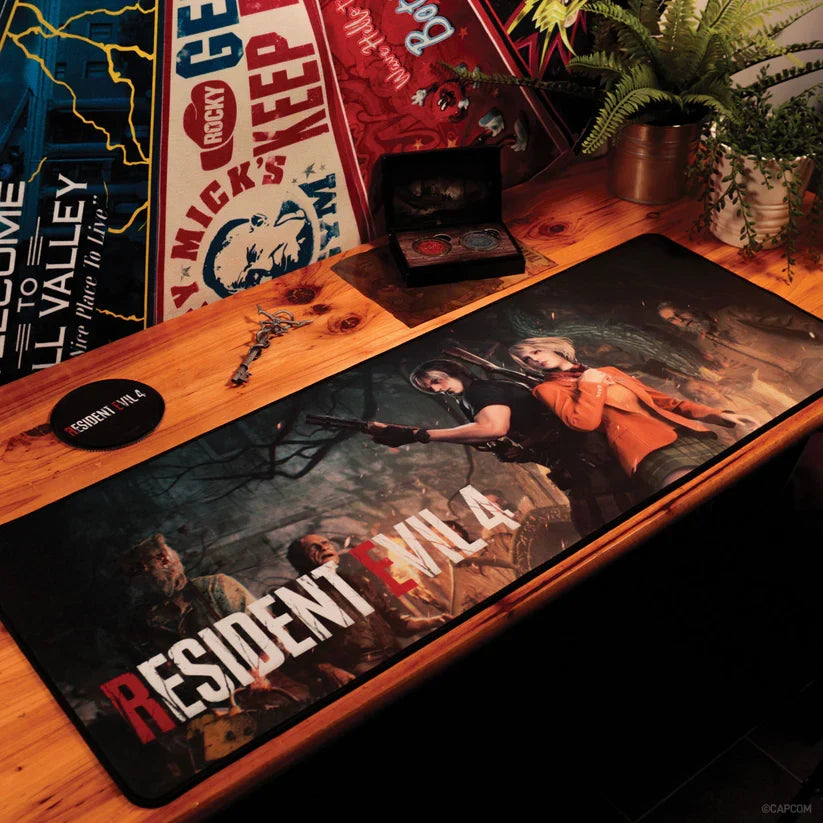 Resident Evil 4 - Desk Pad & Coaster Set Coaster - Tophatter Daily Deals