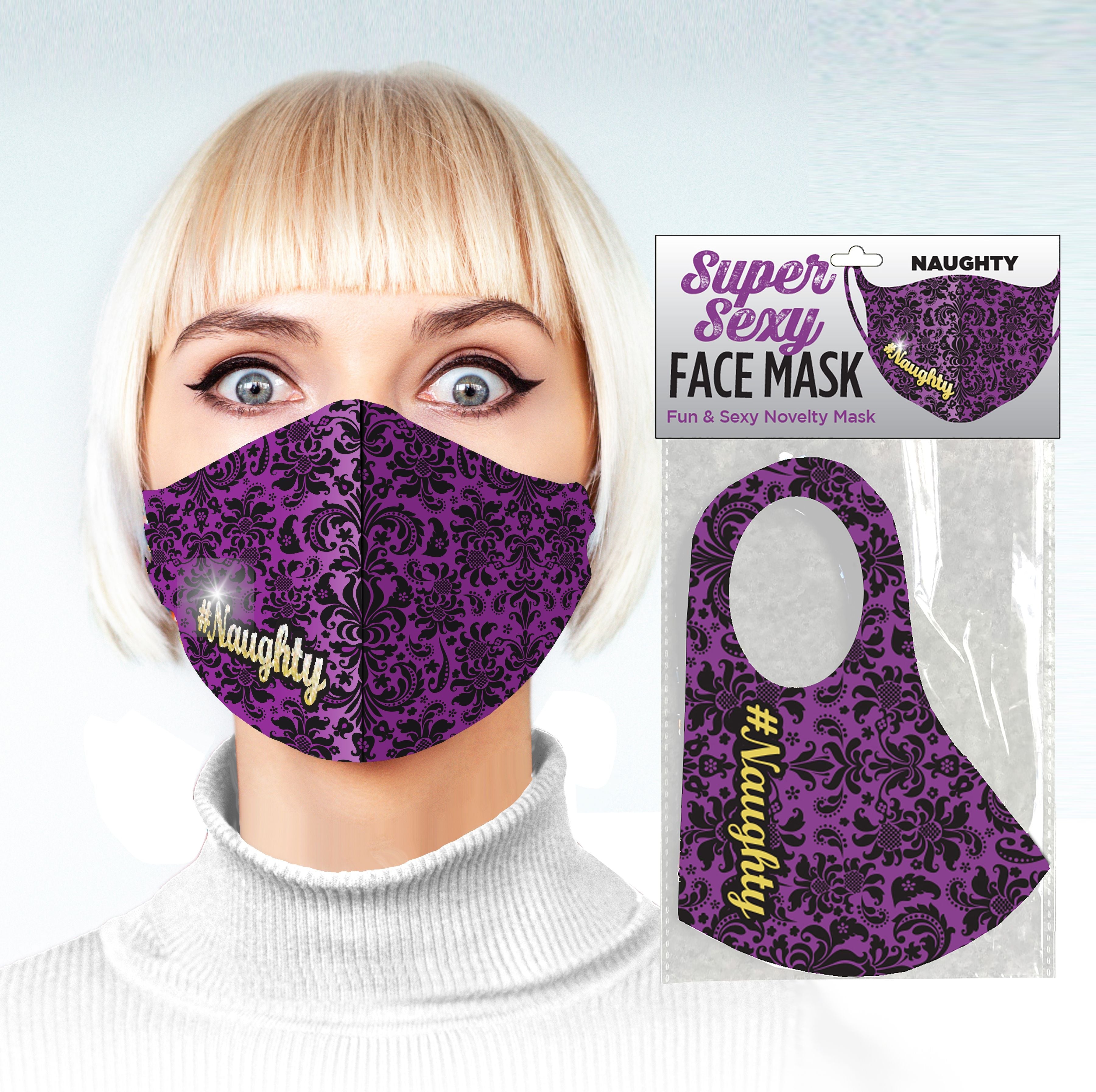 Naughty Script Mask Face Masks - Tophatter Daily Deals