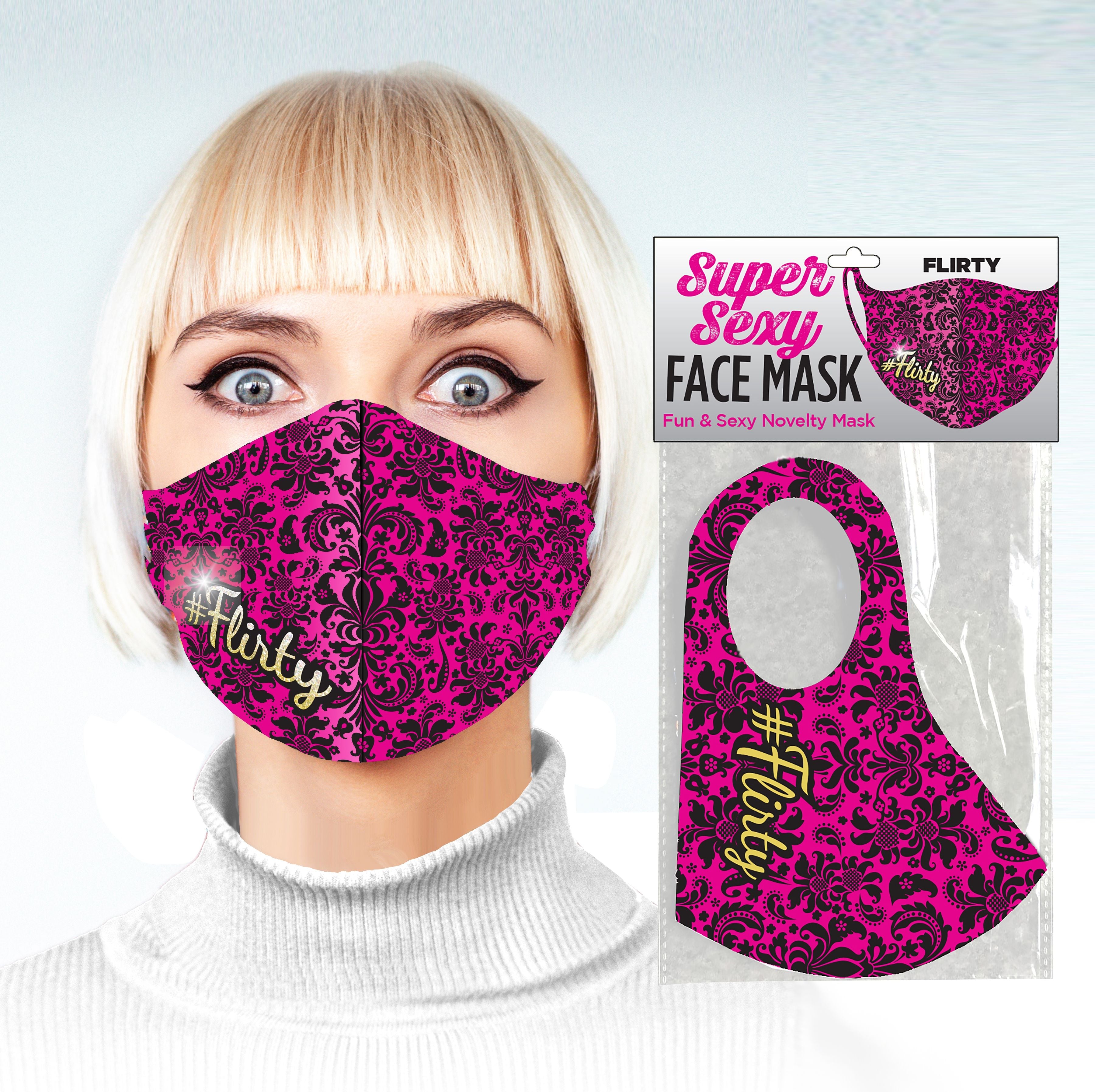Flirty Script Mask Face Masks - Tophatter Daily Deals