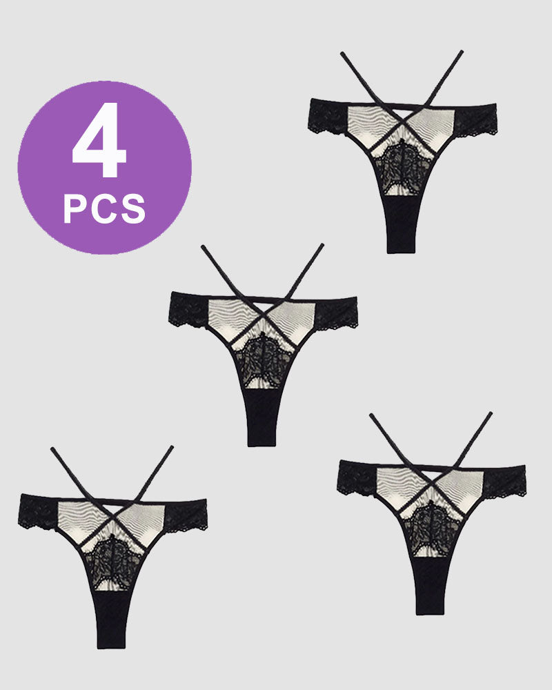 Lace Mid-Rise High Stretch Panties Pat 1 Avidlove-Panty - Tophatter Daily Deals