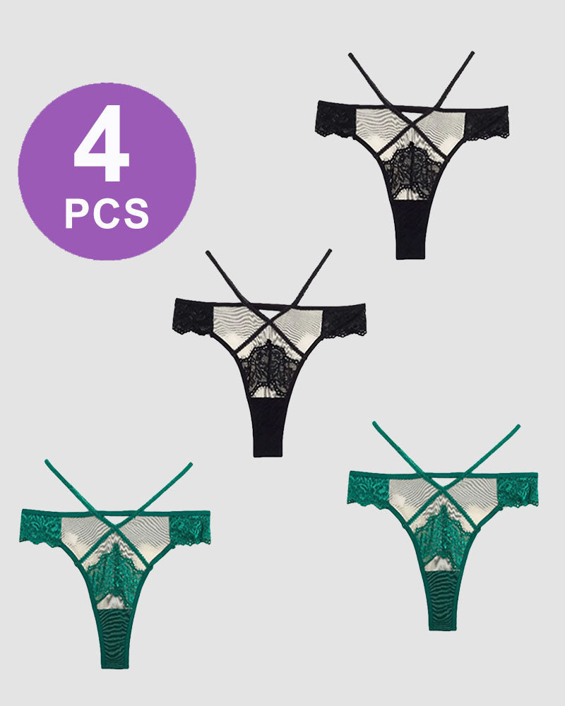 Lace Mid-Rise High Stretch Panties Pat 2 Avidlove-Panty - Tophatter Daily Deals