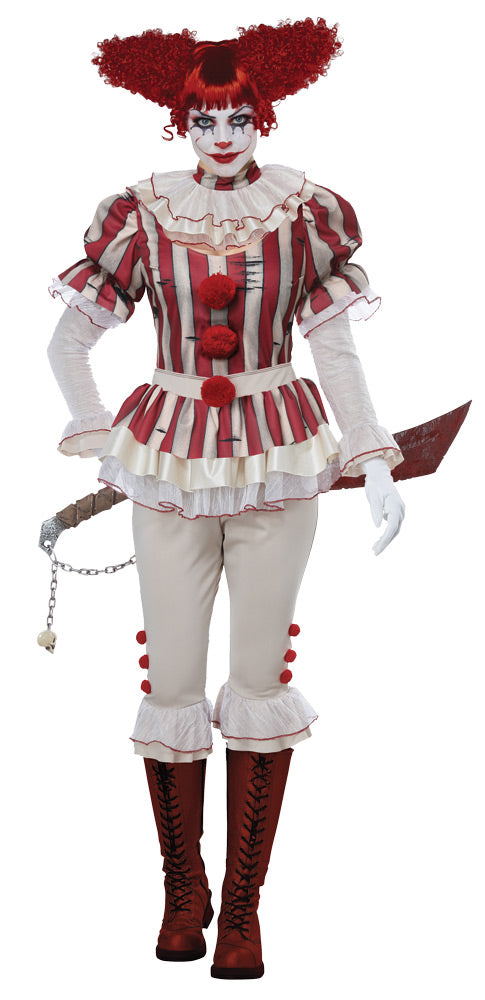 Women's Sadistic Clown Costume Womens Halloween Costumes - Tophatter Daily Deals