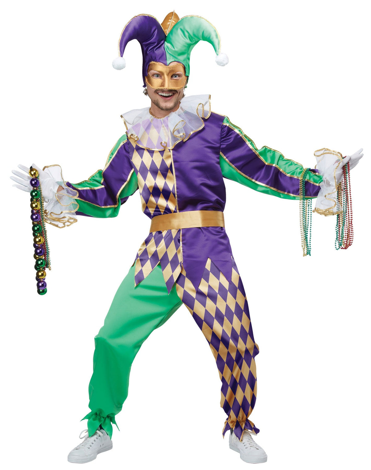 Men's Mardi Gras Jester Costume – Tophatter's Inc.