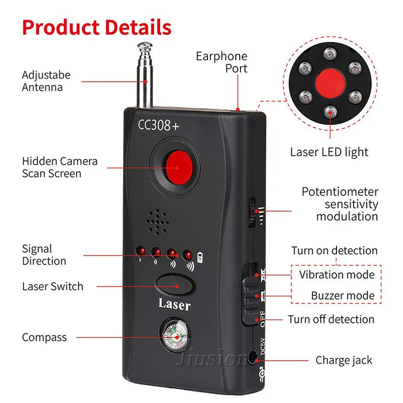 Bug Detector RF Anti -Spy Wireless Detector - Tophatter Daily Deals
