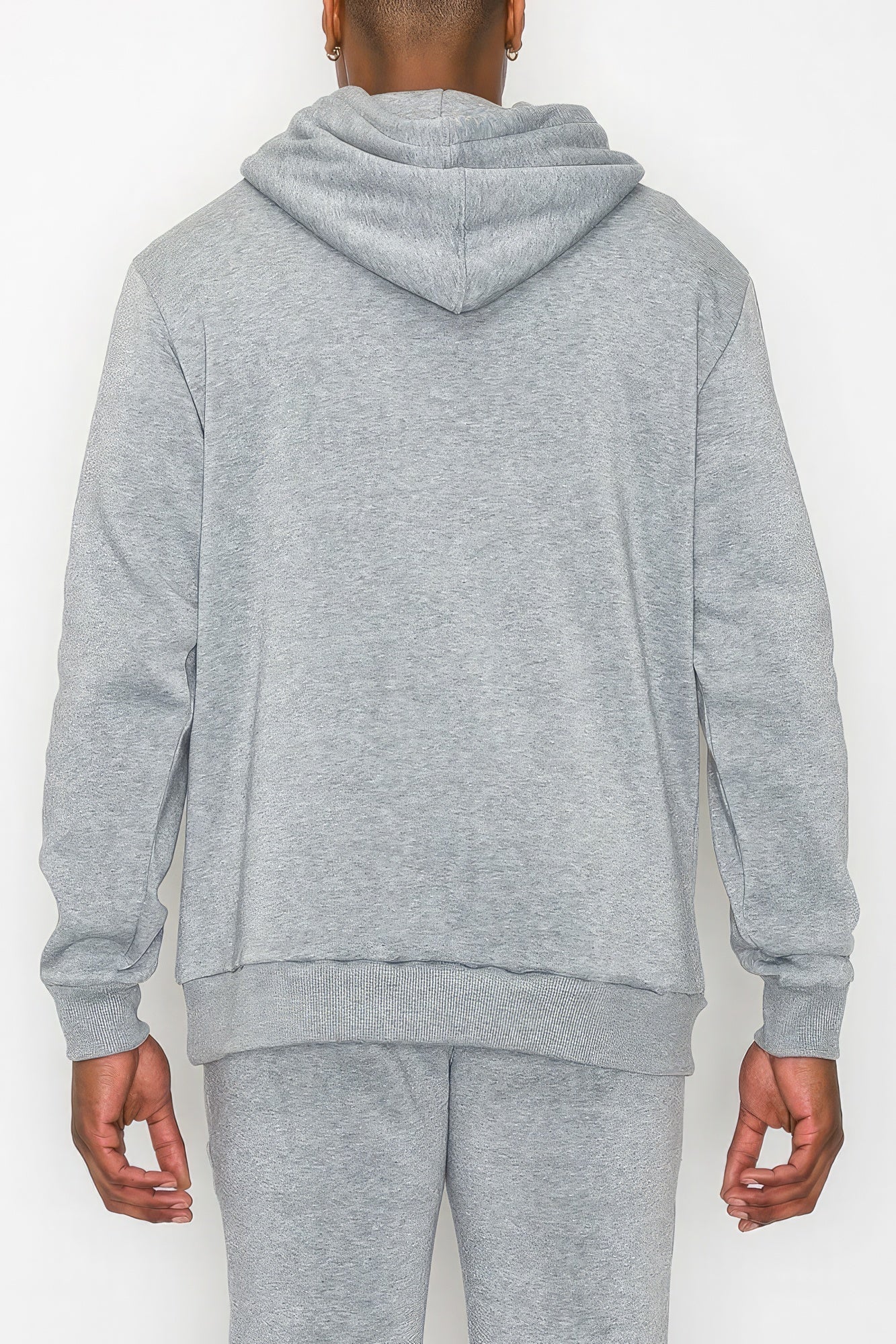 Men's Fleece Pullover - Grey Hoodie - Tophatter Daily Deals