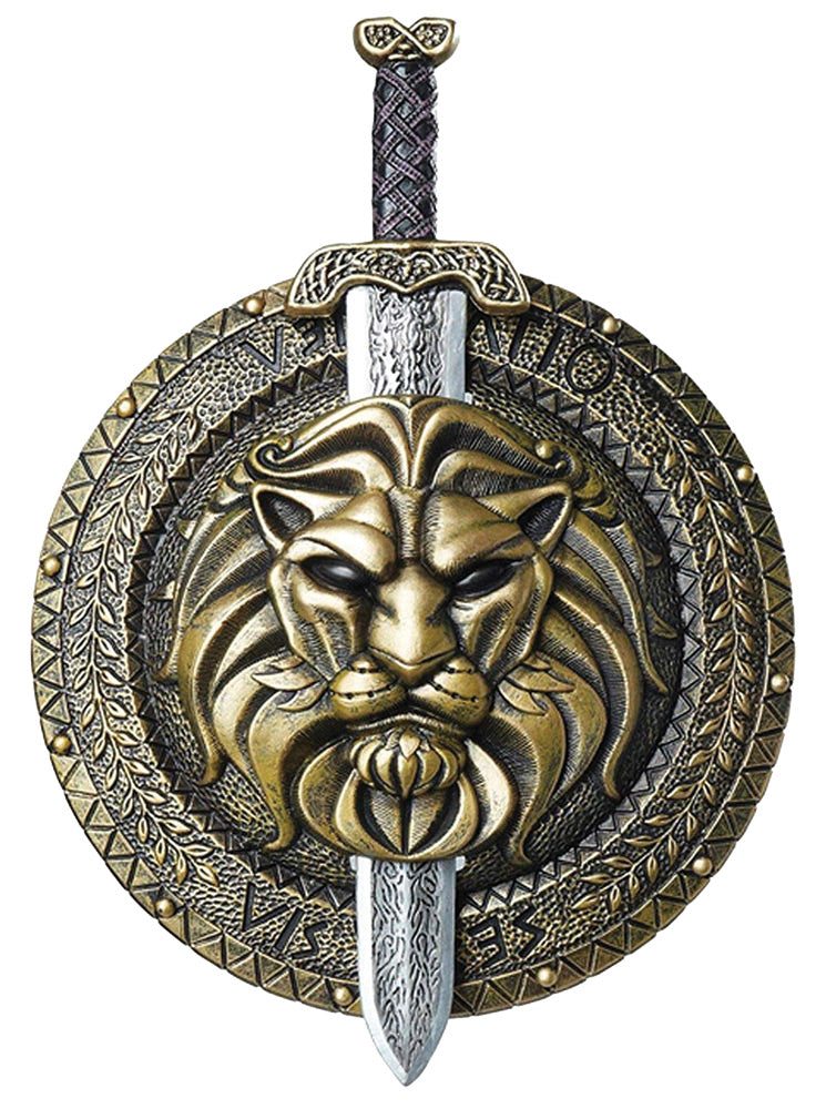18" Gladiator Combat Shield & Sword Costume Weapons & Armor Props - Tophatter Daily Deals