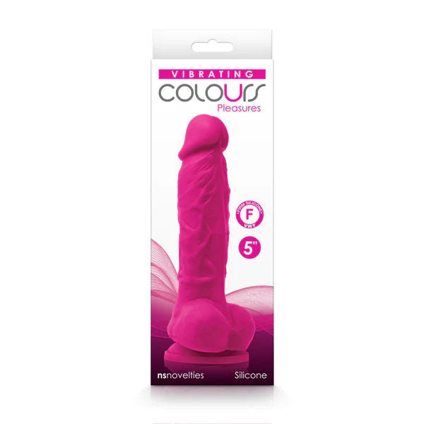 Colours Pleasures Vibrating 5 Inch Dildo (Pink) – Vibrating Dildo > Dildos > Slim Dildos - Tophatter Daily Deals