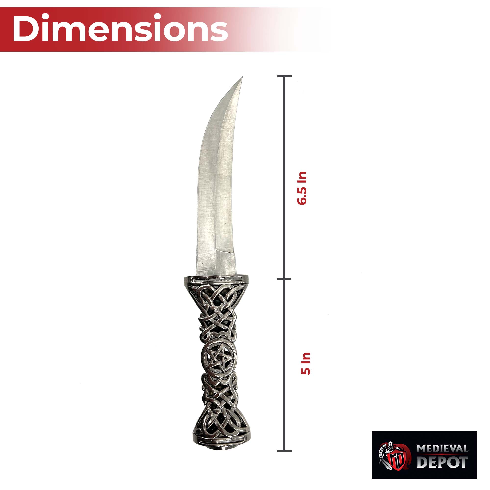 Ceremonial Sweeping Celtic Knot Dagger knives - Tophatter Daily Deals