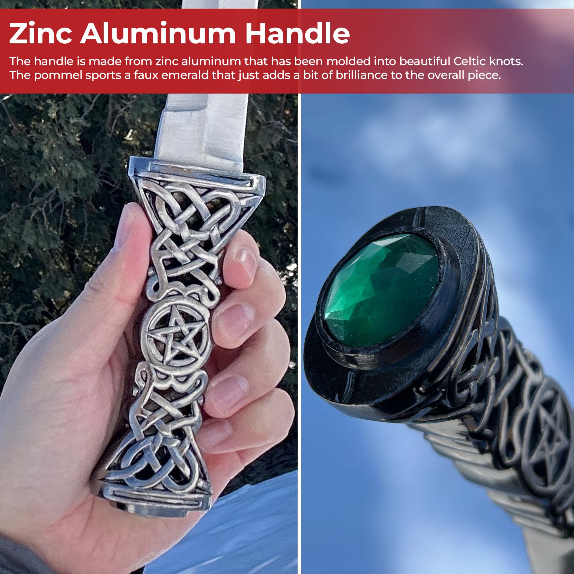 Ceremonial Sweeping Celtic Knot Dagger knives - Tophatter Daily Deals
