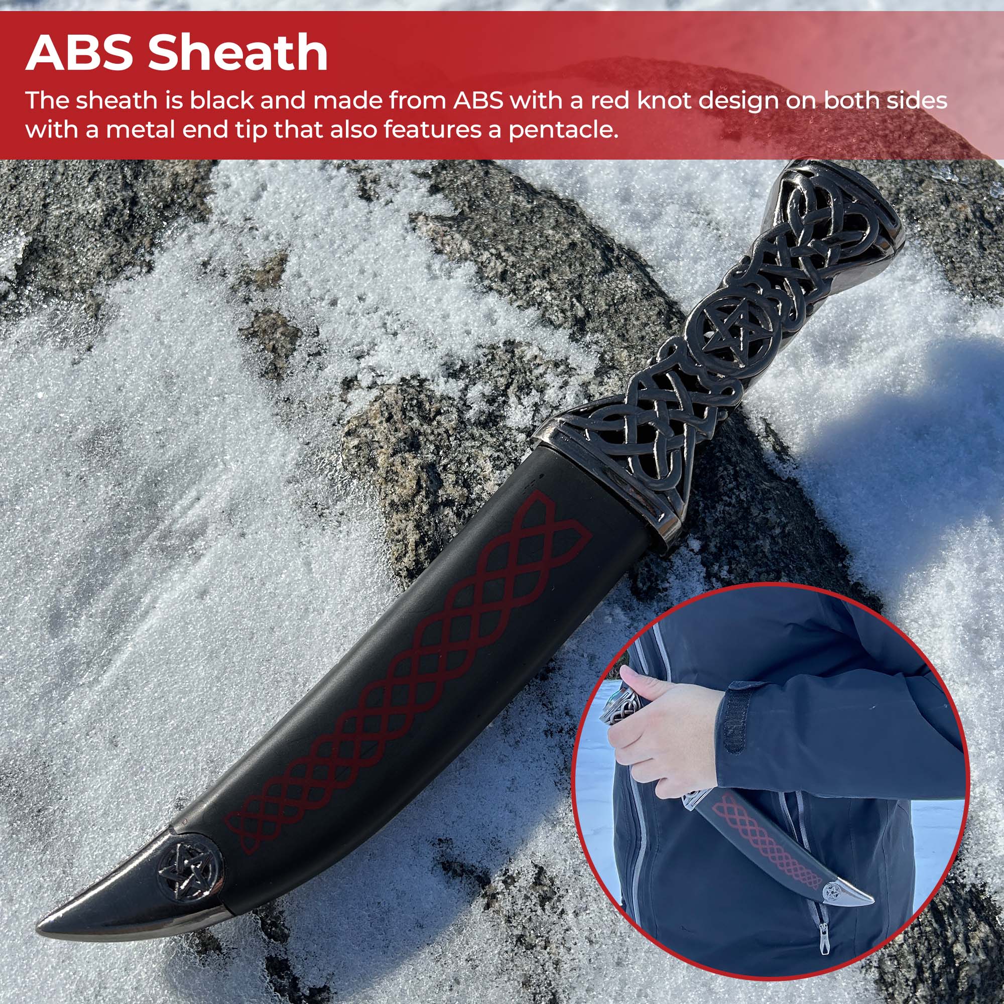 Ceremonial Sweeping Celtic Knot Dagger knives - Tophatter Daily Deals