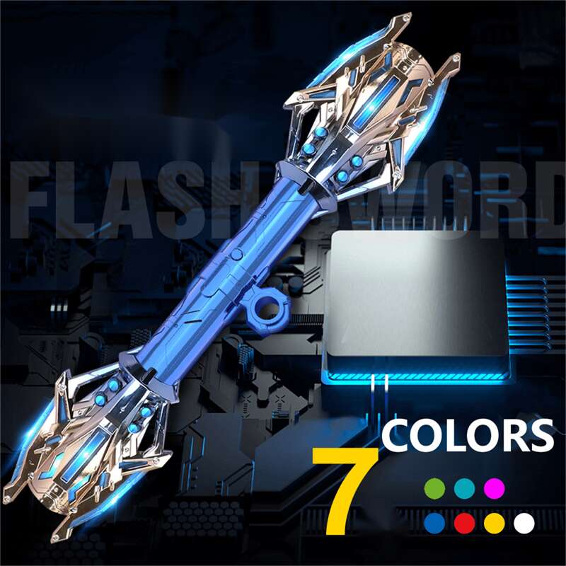 Double-head Rotatable Flash Lightsaber Telescopic Sword - Tophatter Daily Deals