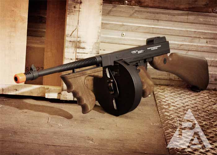 Thompson M1928 Full-Metal Airsoft Submachine Gun - Tophatter Daily Deals