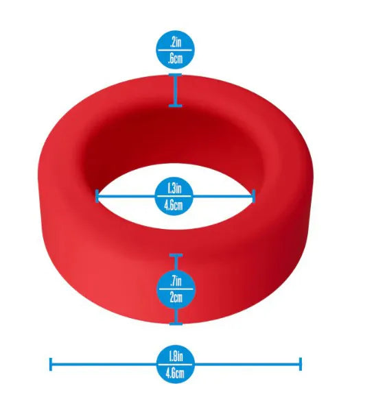 Performance Plus Pursuit (Red) – Durable Thick Cock Ring > Cock Ring > Single - Tophatter Daily Deals