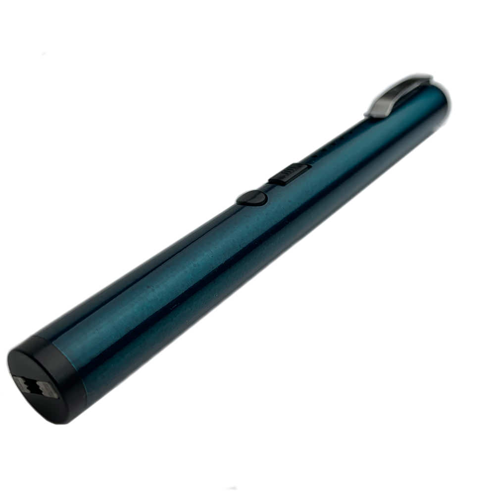 Small Pen Sized 7 Inches Rechargeable Stun Gun Blue - Tophatter's Guns'N'Weapons Store Collectible Weapons - Tophatter Daily Deals