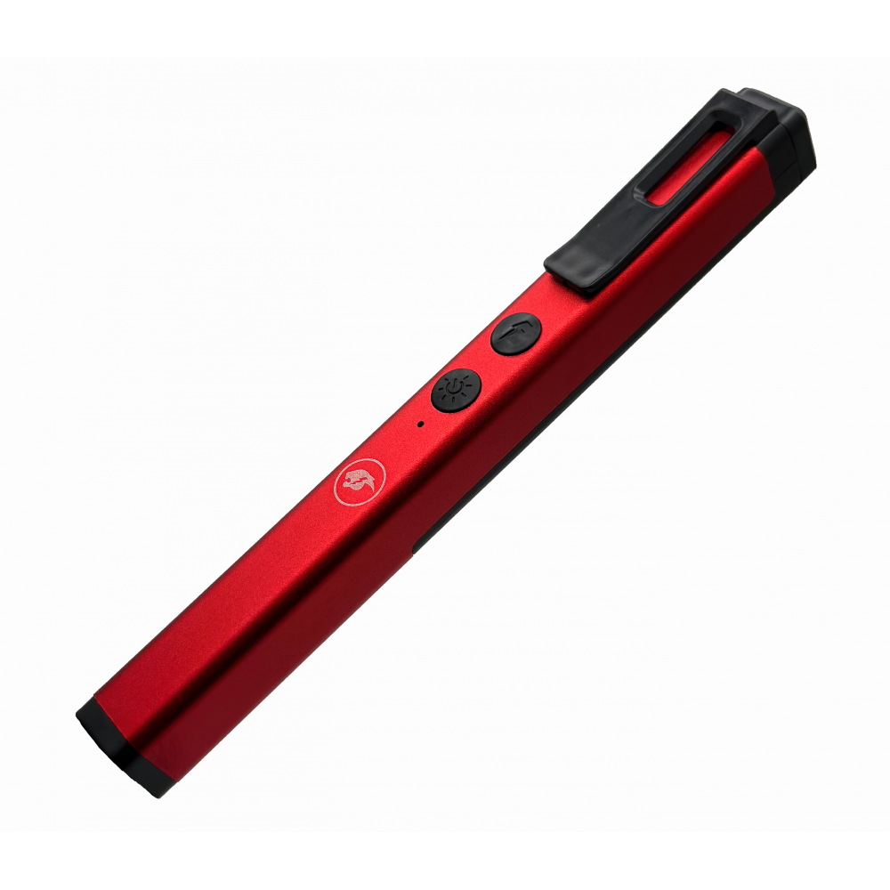 Stun Gun Self Defense Red Pen Style with LED Light USB Rechargeable - Tophatter's Guns'N'Weapons Store Collectible Weapons - Tophatter Daily Deals