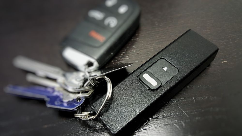 Micro USB Slider Mini Keychain STUN GUN w/ LED Rechargeable Black SD-StunGun - Tophatter Daily Deals
