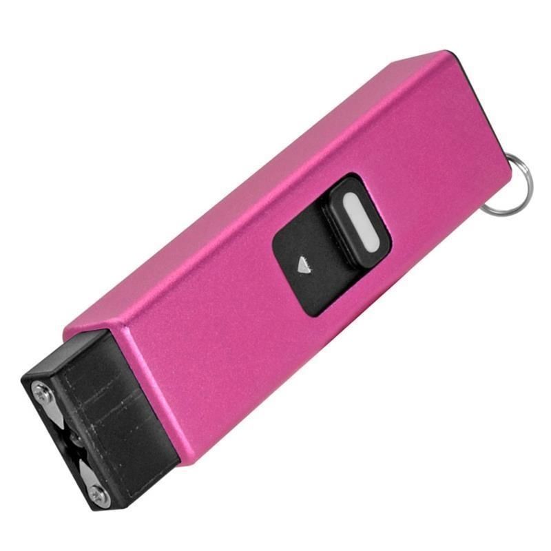 Micro USB Slider Mini Keychain STUN GUN w/ LED Rechargeable Pink SD-StunGun - Tophatter Daily Deals