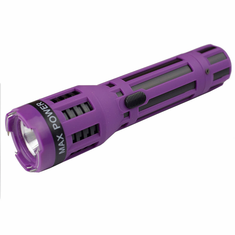 Self Defensive Predator Purple Powerful Flashlight Stun Gun - TOPHATTER'S ARMORY DEALS Collectible Weapons - Tophatter Daily Deals