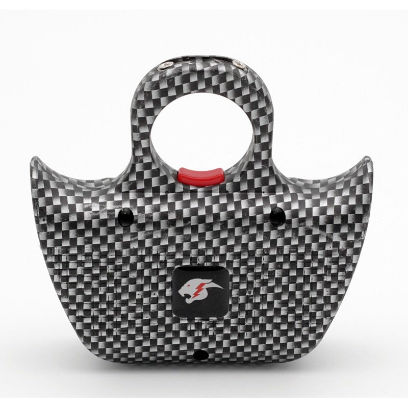 Mini Jogger Carbon Fiber Print Sting Ring Self Defense Rechargeable Stun Gun - TOPHATTER'S ARMORY DEALS Collectible Weapons - Tophatter Daily Deals