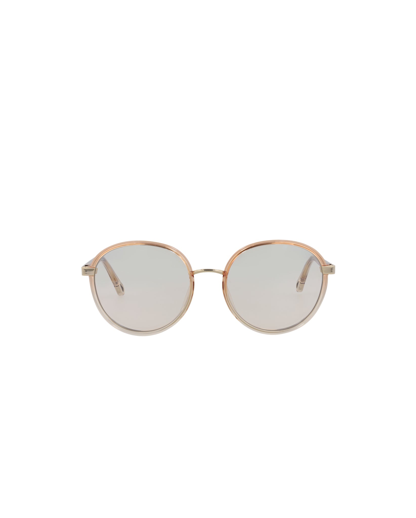 Chloé Round-Frame Injection Sunglasses Grey Sunglasses - Tophatter Daily Deals