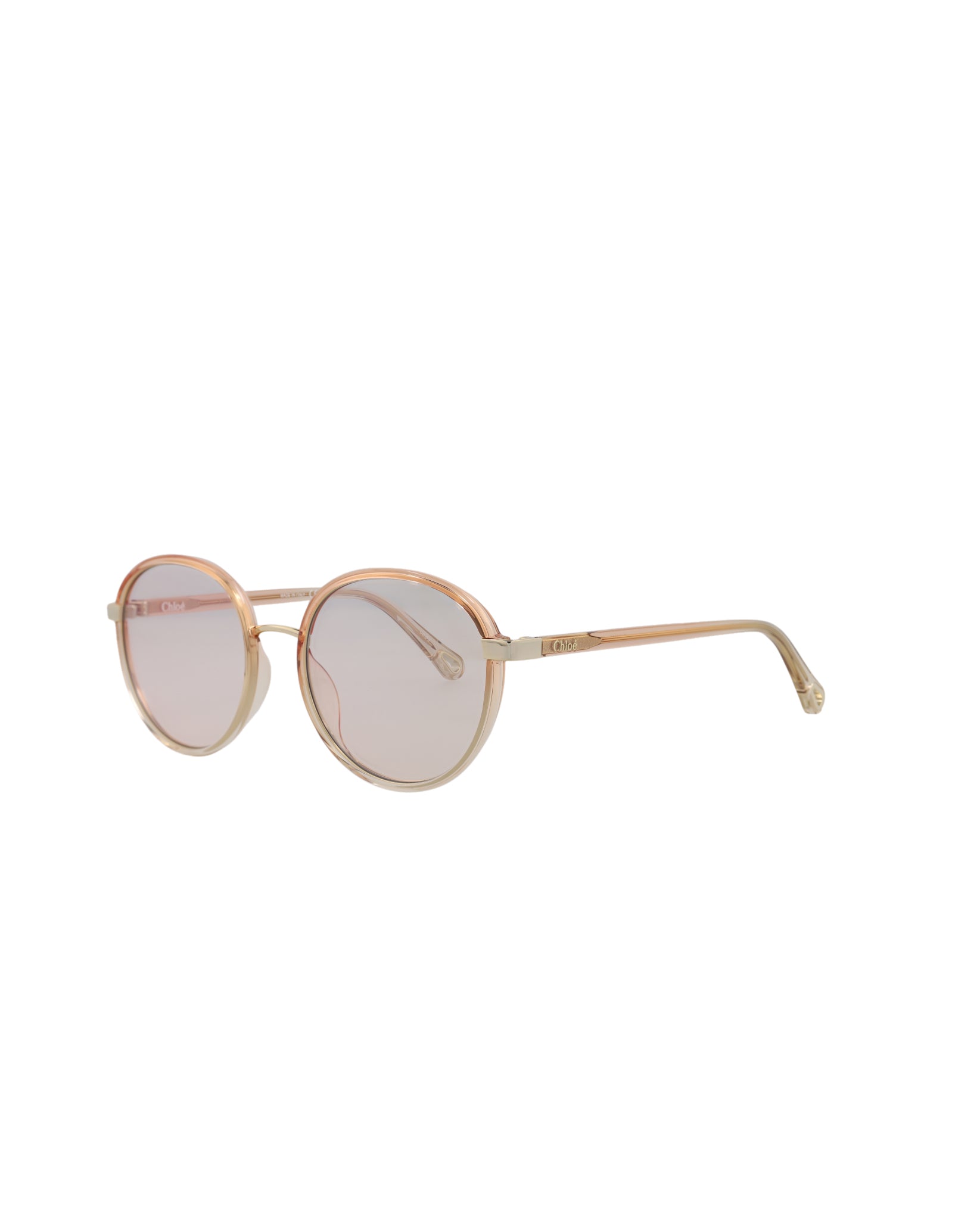 Chloé Round-Frame Injection Sunglasses Sunglasses - Tophatter Daily Deals