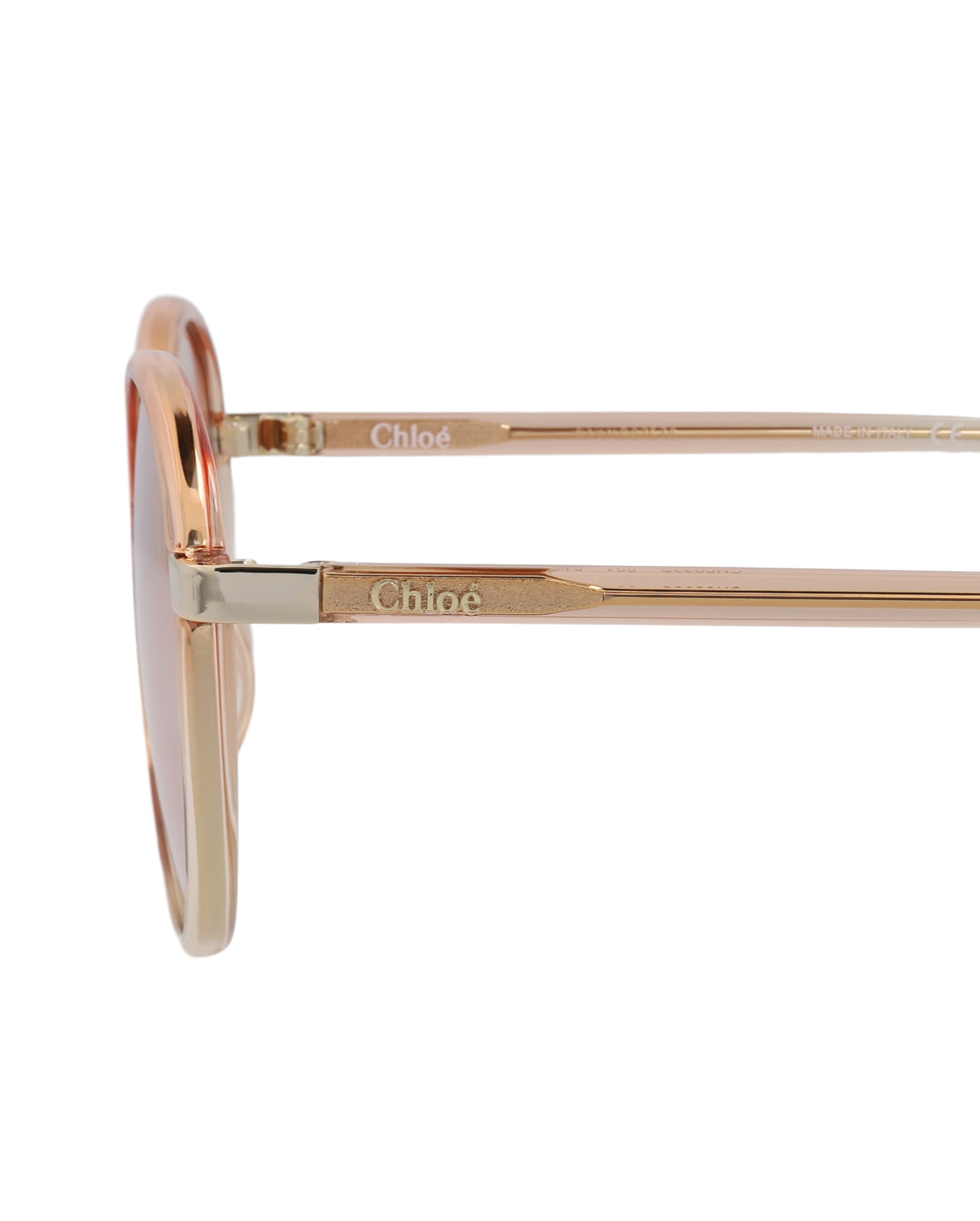 Chloé Round-Frame Injection Sunglasses Sunglasses - Tophatter Daily Deals
