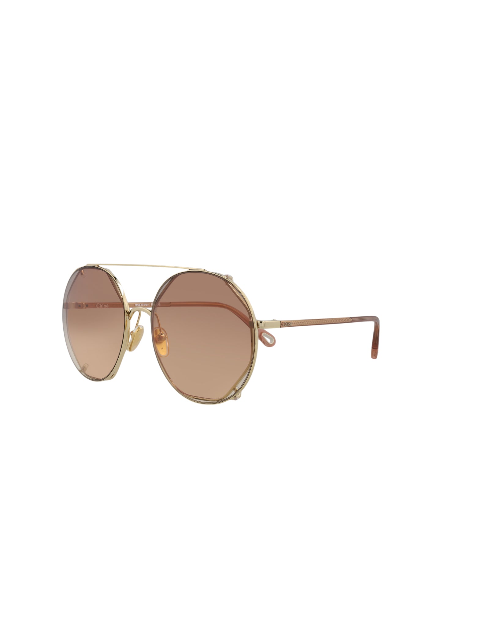 Chloé Round-Frame Metal Sunglasses Sunglasses - Tophatter Daily Deals
