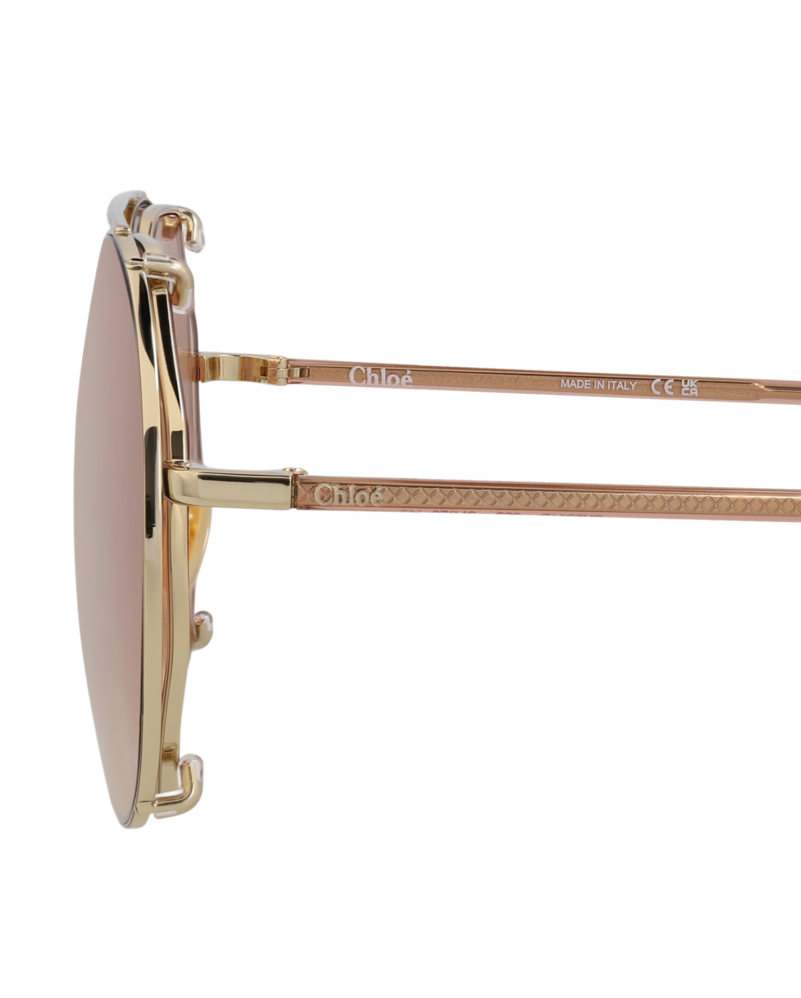 Chloé Round-Frame Metal Sunglasses Sunglasses - Tophatter Daily Deals