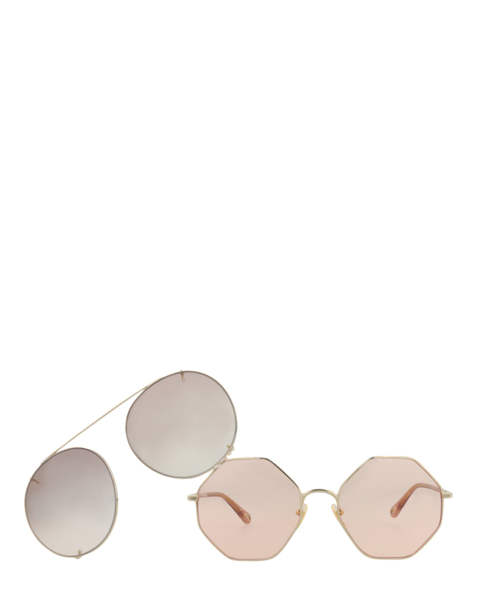 Chloé Round-Frame Metal Sunglasses Sunglasses - Tophatter Daily Deals